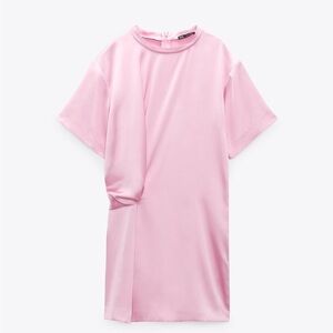 Zara satin effect mini dress